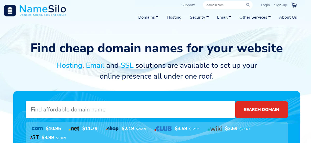 namesilo cheap domains