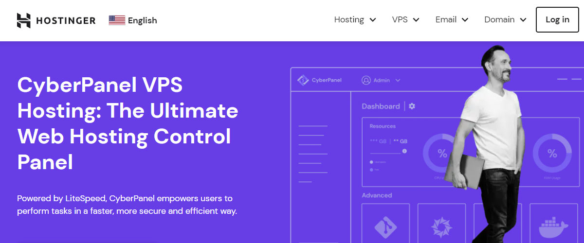 hostinger uses cyberpanel for vps