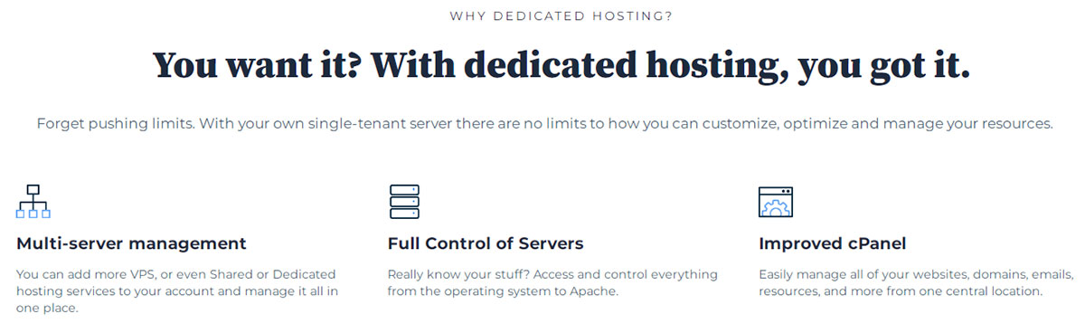 dedicated servers for maximum resources