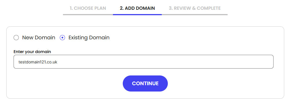 connecting existing domain with siteground