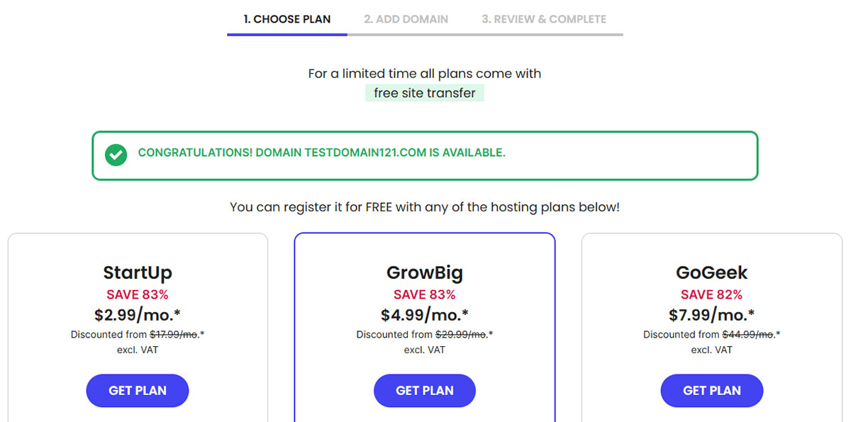 siteground pricing plans