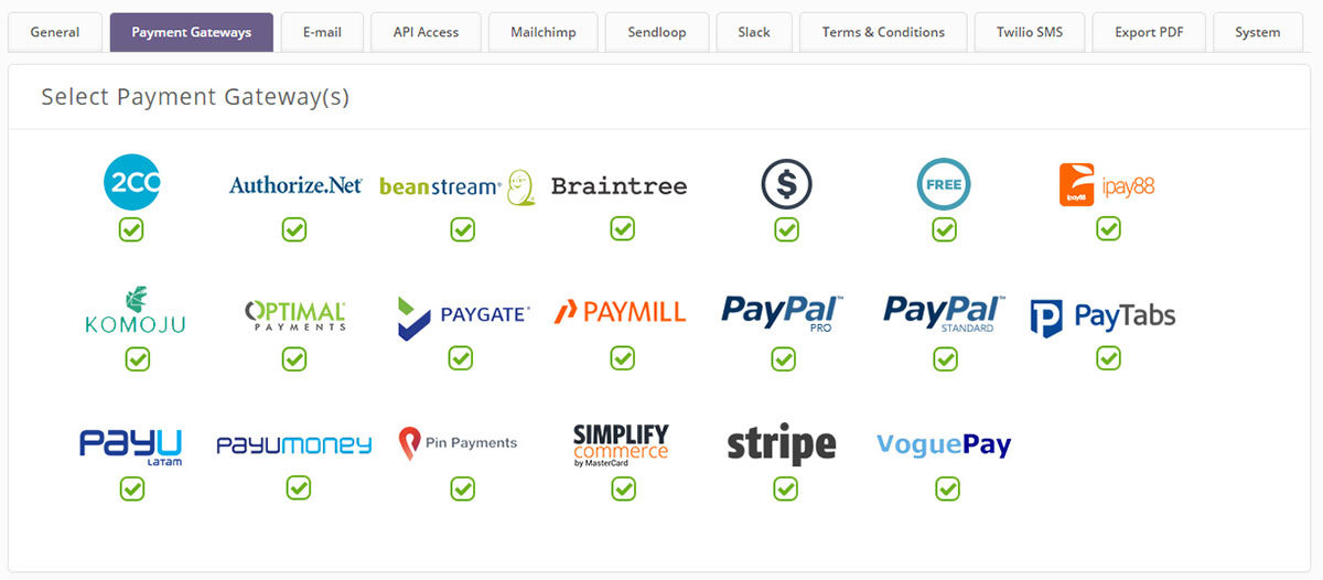 woocommerce supports multiple payment gateways